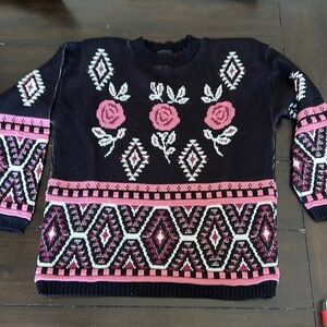 Vintage sweater with shoulder pads